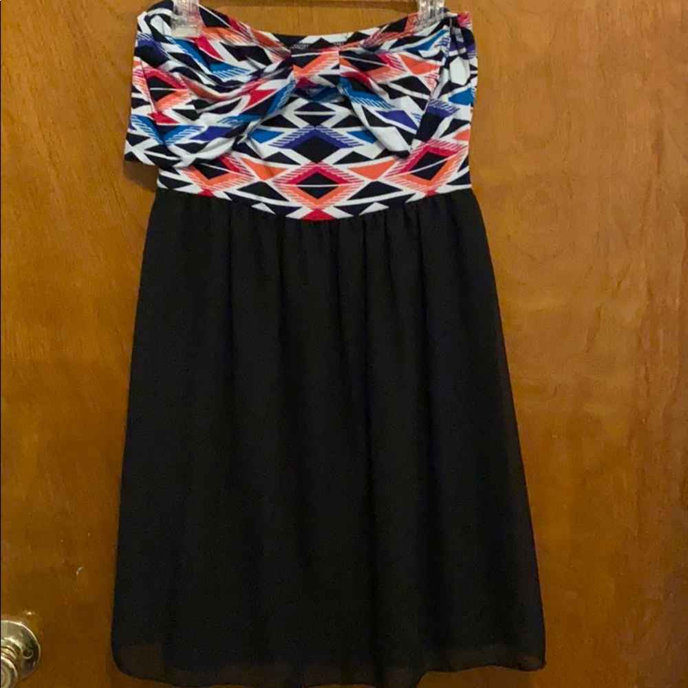 Dress with Aztec design